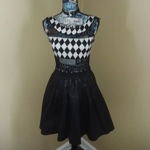 Fashionable black and white bodysuit